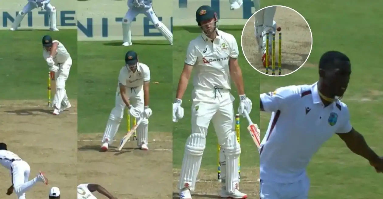 WATCH: Shamar Joseph cleans up Beau Webster with an absolute peach on Day 1 of first Test – WI vs AUS