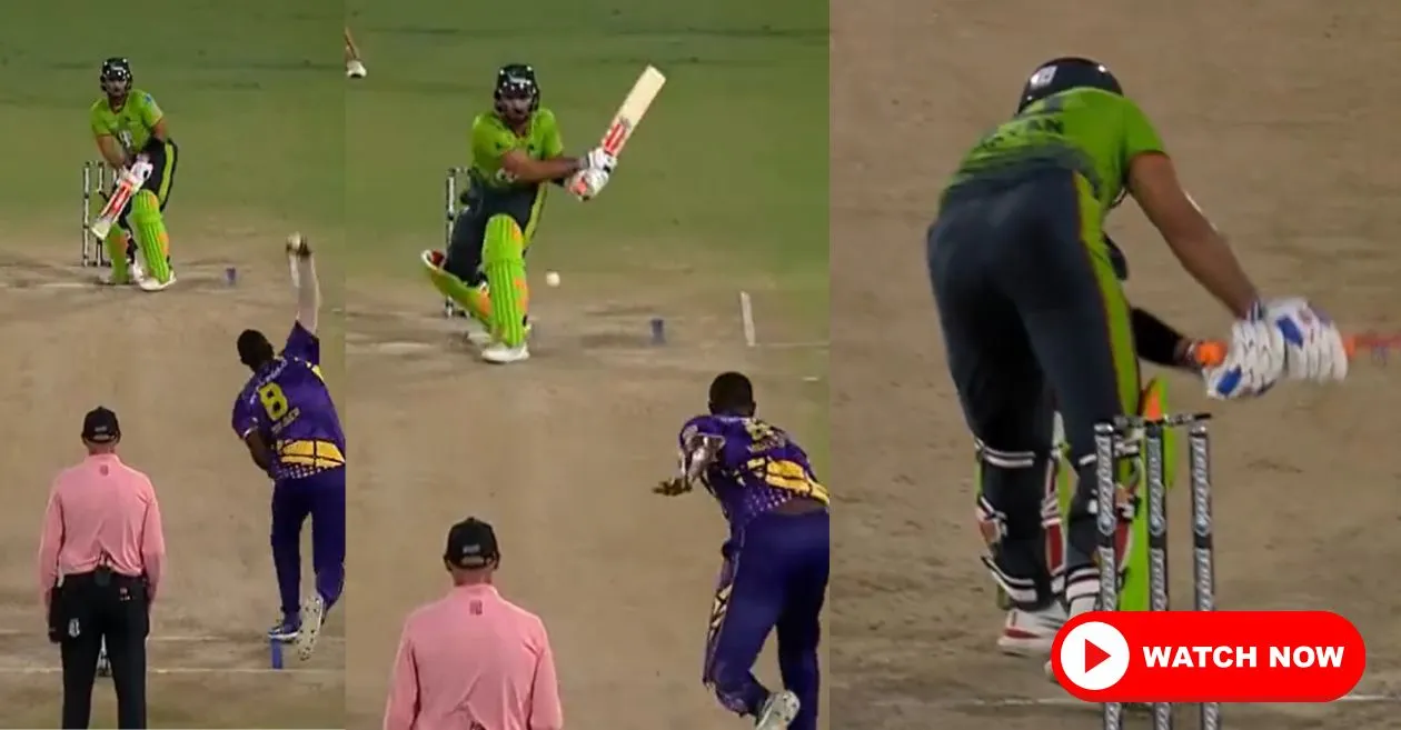 WATCH: Shayan Jahangir survives as bails don’t come off after Jason Holder’s delivery hit stumps in MLC 2025