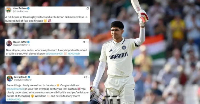 Fans go crazy as Shubman Gill slams hundred on captaincy debut for India in the Leeds Test against England