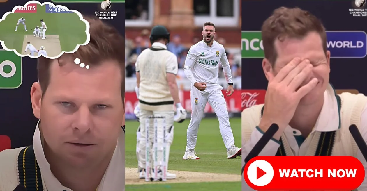 WTC Final 2025 [WATCH]: Steve Smith’s clever reply after falling to Aiden Markram steals spotlight on Day 1 of SA vs AUS Test