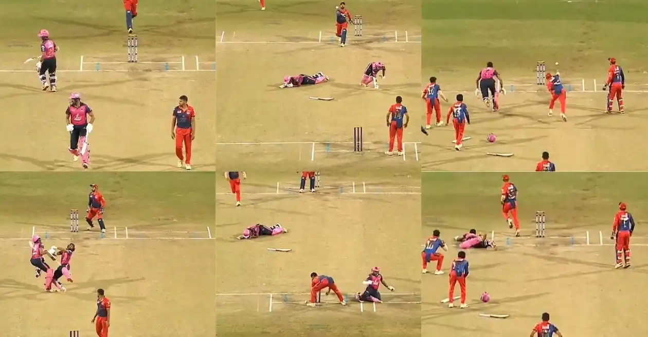 WATCH: Collision, confusion, and a comedy of errors – Vicky Ostwal’s wild run-out escape in MPL 2025