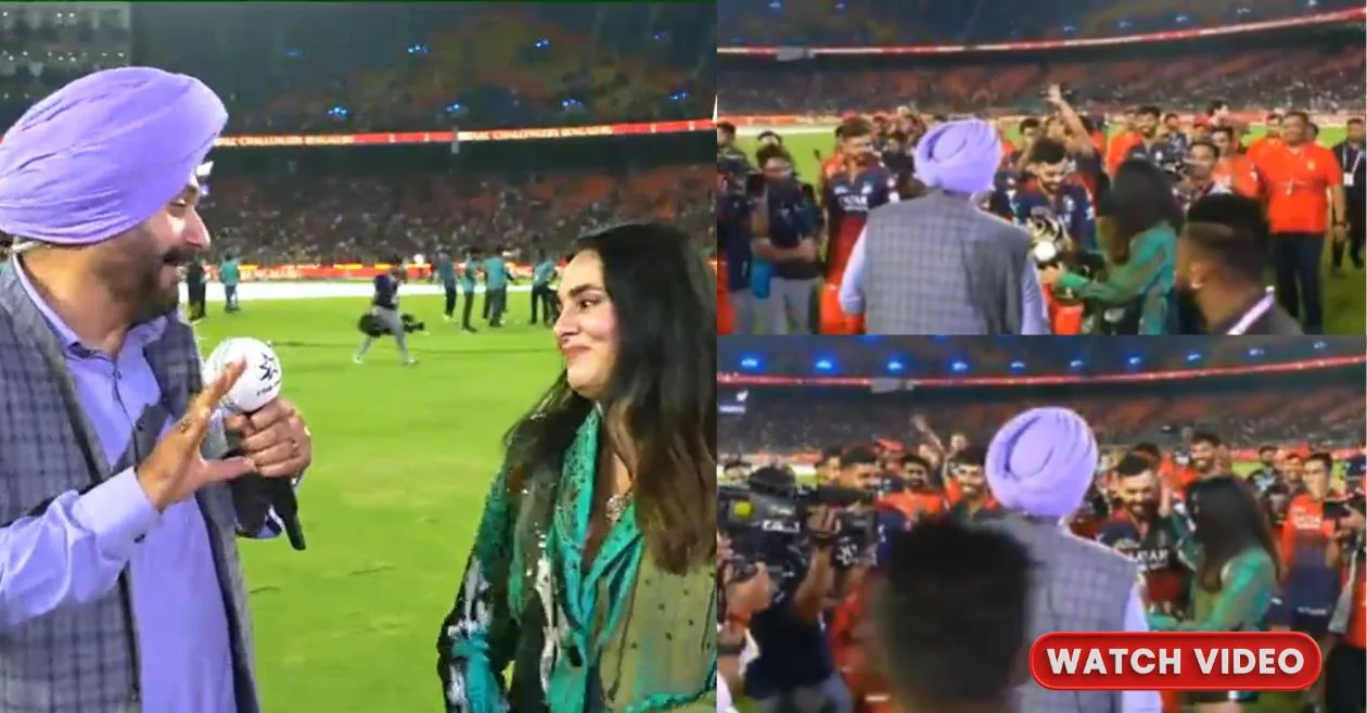 IPL 2025 [WATCH]: Virat Kohli invites Mayanti Langer to touch IPL trophy in heartfelt gesture after RCB ends title drought