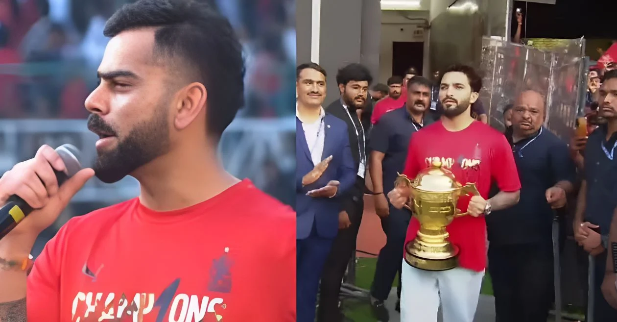 WATCH: Virat Kohli’s emotional words steal the show during RCB’s grand Chinnaswamy return after IPL 2025 triumph