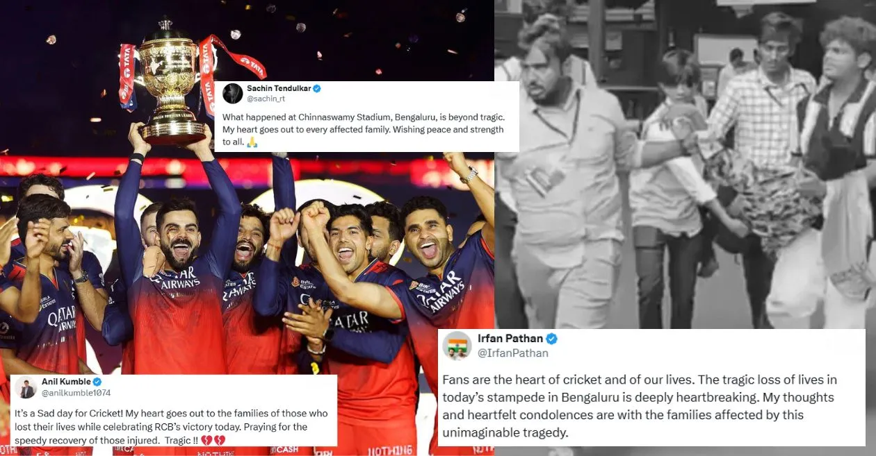 Virat Kohli, Sachin Tendulkar, and others mourn tragic stampede during RCB’s victory parade after IPL 2025 triumph