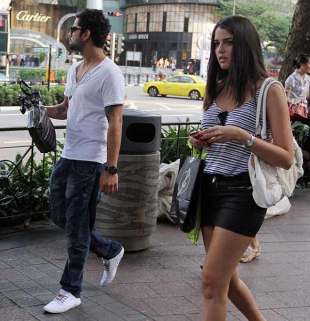Virat Kohli with Izabelle Leite