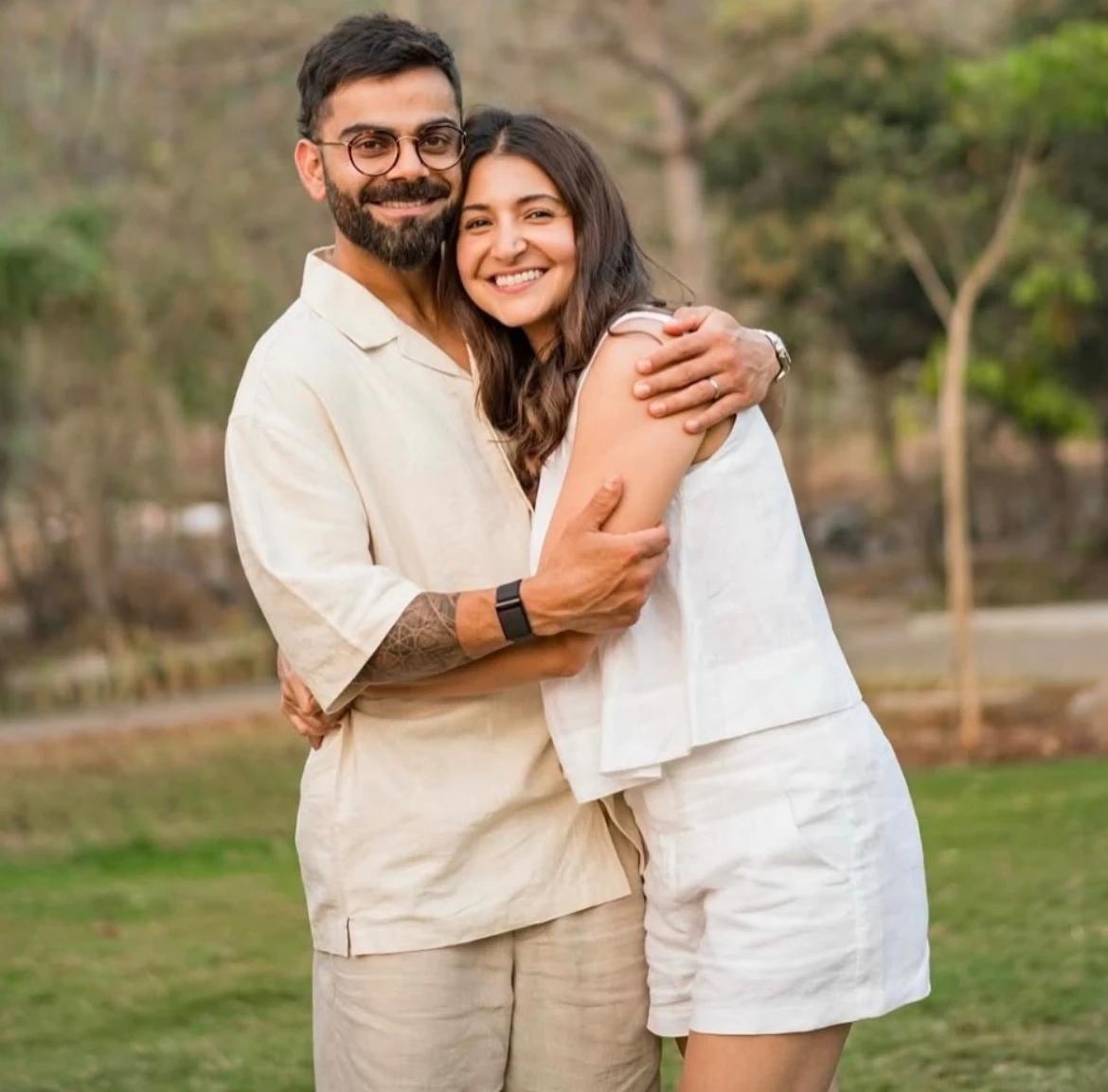 Virat Kohli with wife Anushka Sharma