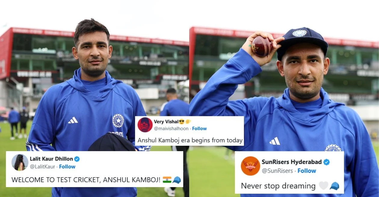 ENG vs IND: Fans go wild as Anshul Kamboj makes his international debut for India in Manchester Test