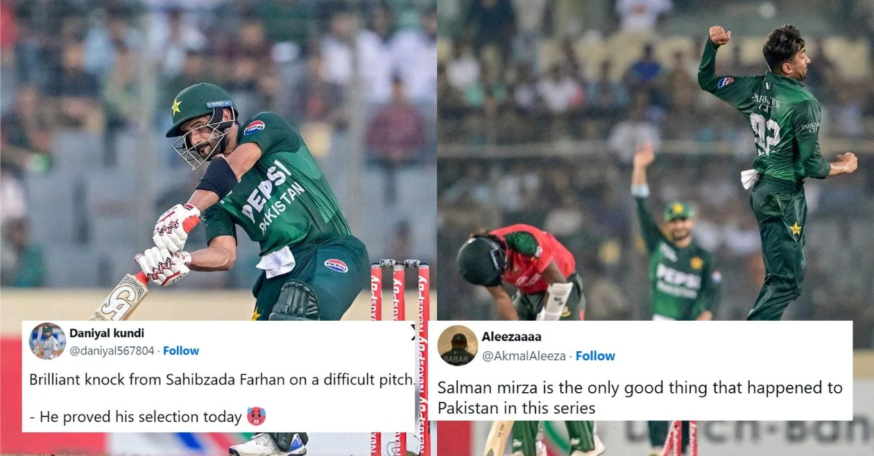 Fans erupt as Sahibzada Farhan and Salman Mirza help Pakistan avoid whitewash with dominant win over Bangladesh in 3rd T20I