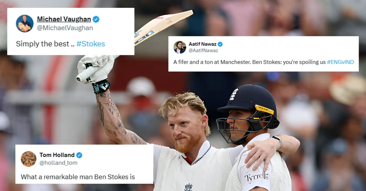 ENG vs IND: Fans erupt as Ben Stokes makes history with powerful century vs India on Day 4 of fourth Test in Manchester