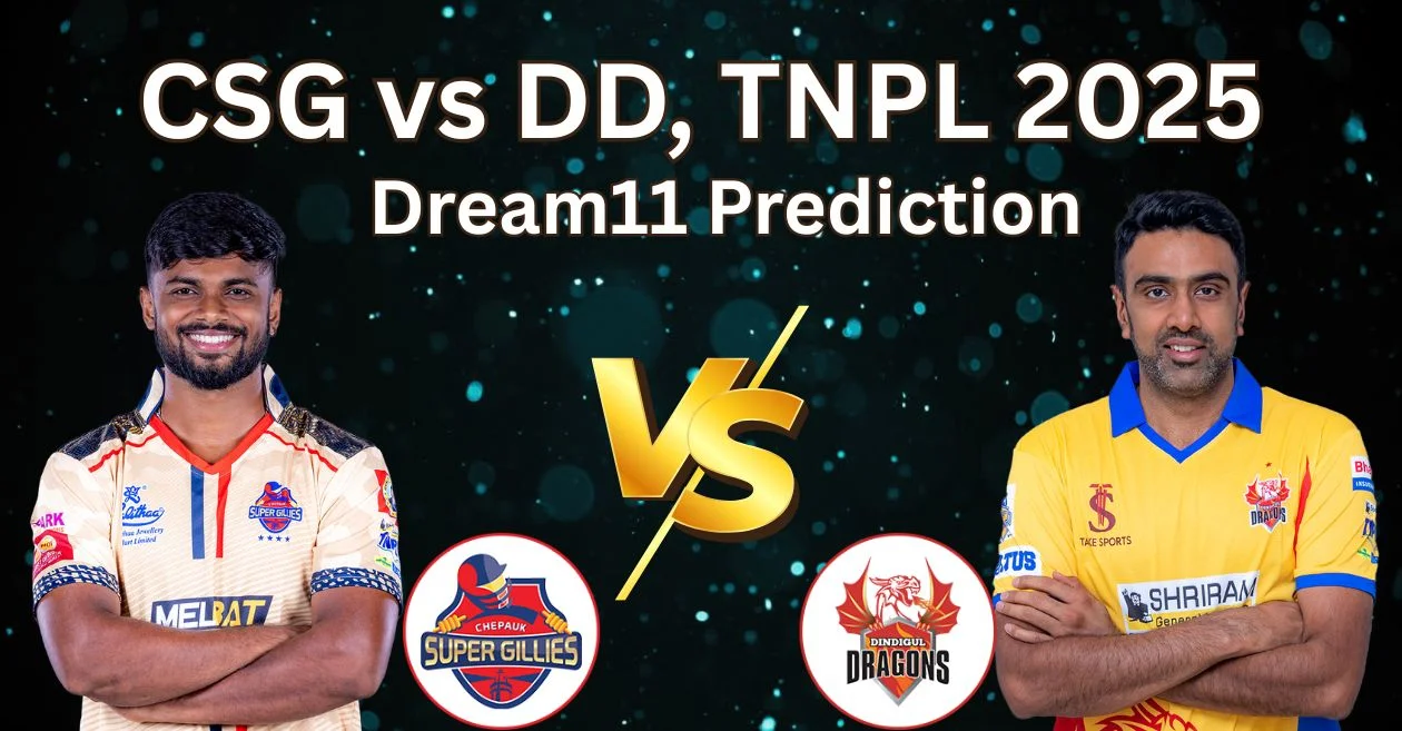 CSG vs DD Qualifier 2, TNPL 2025: Match Prediction, Dream11 Team, Fantasy Tips & Pitch Report | Chepauk Super Gillies vs Dindigul Dragons