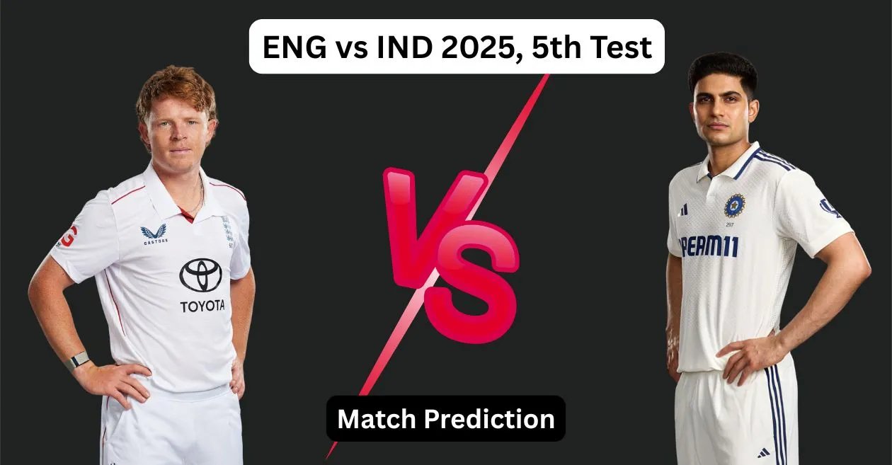 ENG vs IND 2025, 5th Test: Match Prediction, Dream11 Team, Fantasy Tips and Pitch Report | England vs India