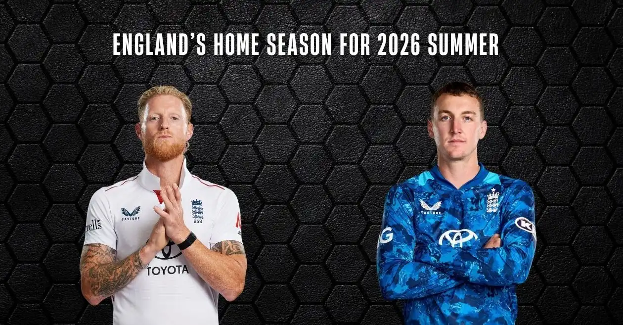 ECB announces home season details for 2026 summer; India, New Zealand and Pakistan to tour England