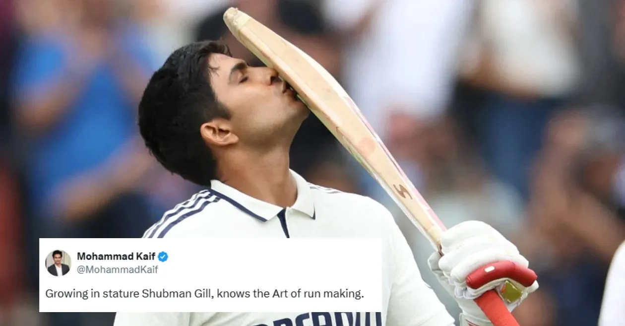 ENG vs IND: Fans erupt in admiration as Shubman Gill scores a record ton for India on Day 5 of Manchester Test
