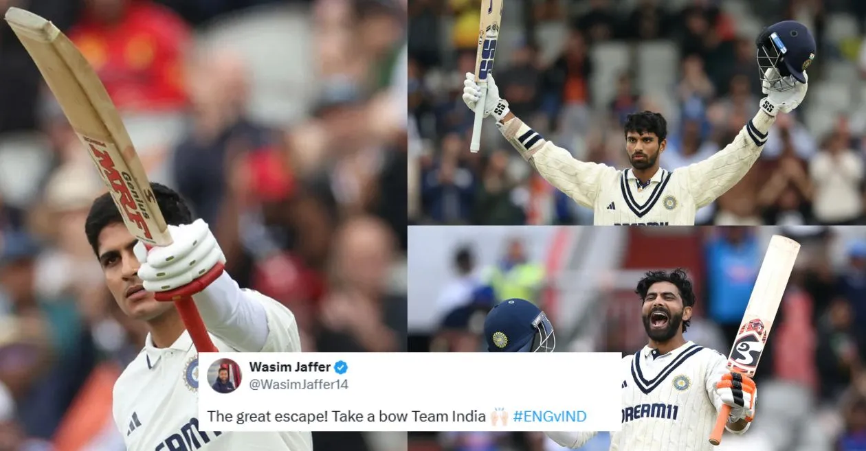 ENG vs IND: Fans go gaga as Shubman Gill, Ravindra Jadeja and Washington Sundar’s tons secure a draw for India in Manchester