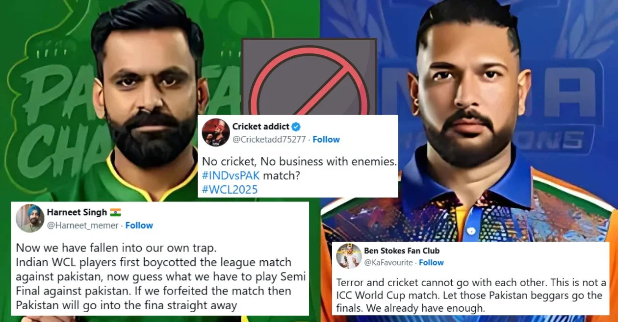 Fans call for India to boycott the semi-final clash with Pakistan in WCL 2025