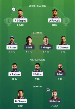 IAC vs EDC Dream11 Team July 27th