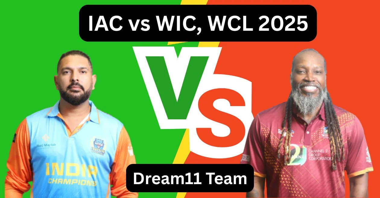 IAC vs WIC, WCL 2025: Match Prediction, Dream11 Team, Fantasy Tips and Pitch Report | India Champions vs West Indies Champions