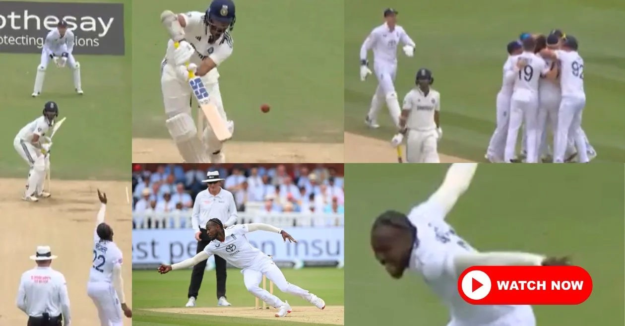 ENG vs IND [WATCH]: Jofra Archer’s lightning reflexes send Washington Sundar packing for a duck on Day 5 at Lord’s
