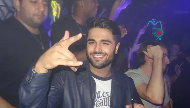 Kabir Bahia alone partying