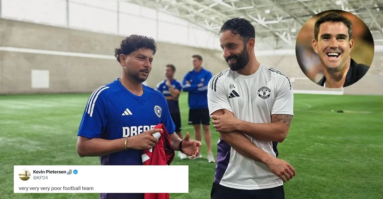 Kevin Pietersen and Kuldeep Yadav’s friendly football banter surfaces after Team India-Manchester United meet up