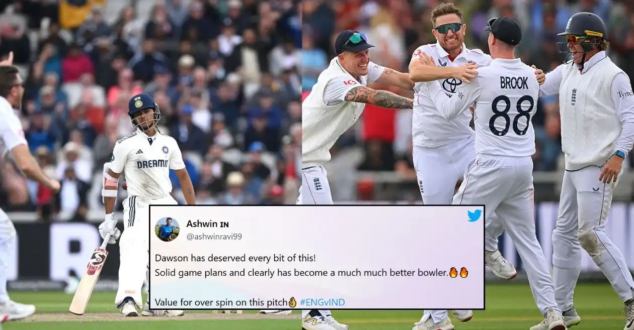 ENG vs IND: Fans go wild as Liam Dawson earns his first wicket after eight years in Test cricket
