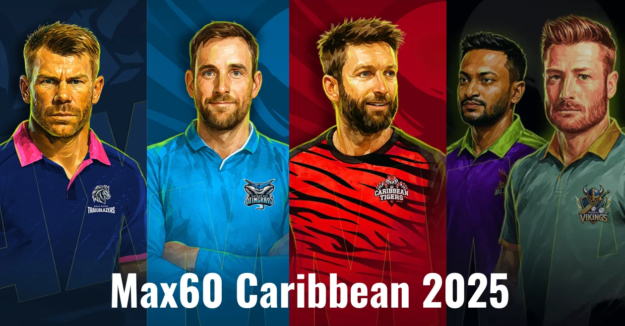 Max60 Caribbean 2025: Complete squads of all seven teams | Cayman Islands T10 Season 2