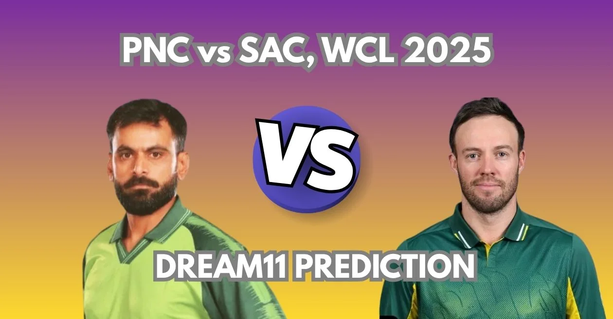 PNC vs SAC, WCL 2025: Match Prediction, Dream11 Team, Fantasy Tips and Pitch Report | Pakistan Champions vs South Africa Champions