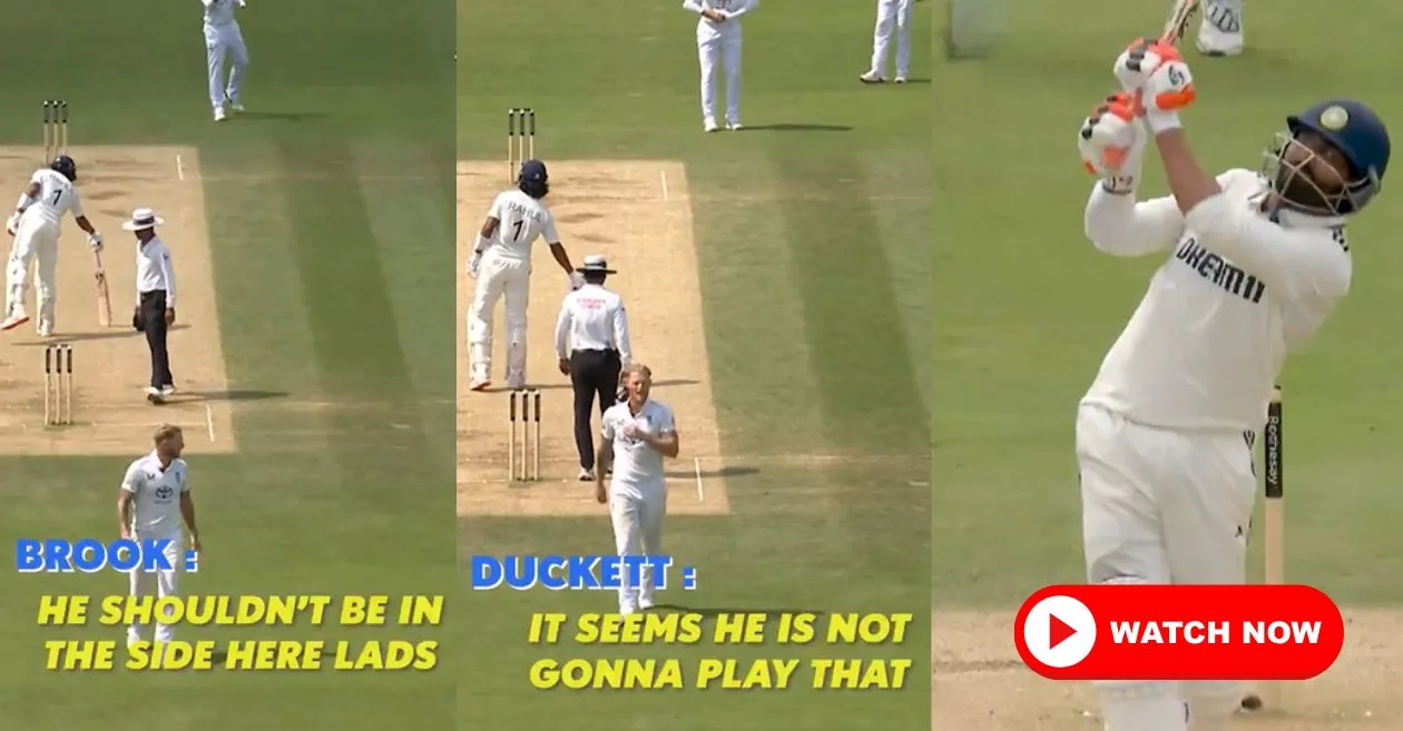ENG vs IND [WATCH]: Ravindra Jadeja responds to Harry Brook’s sledging with a gritty knock on Day 5 of Lord’s Test