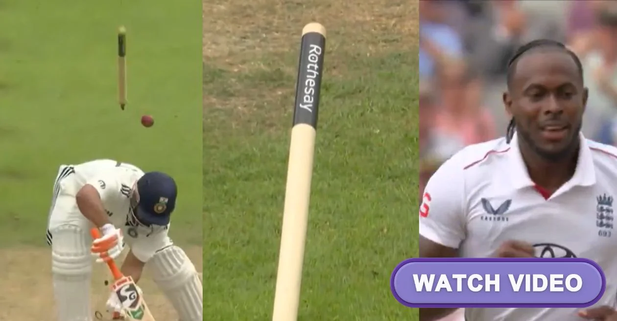 ENG vs IND [WATCH]: Jofra Archer’s lethal delivery knocks Rishabh Pant’s off-stump out of the ground on Day 2 of Manchester Test