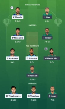 SL vs BAN