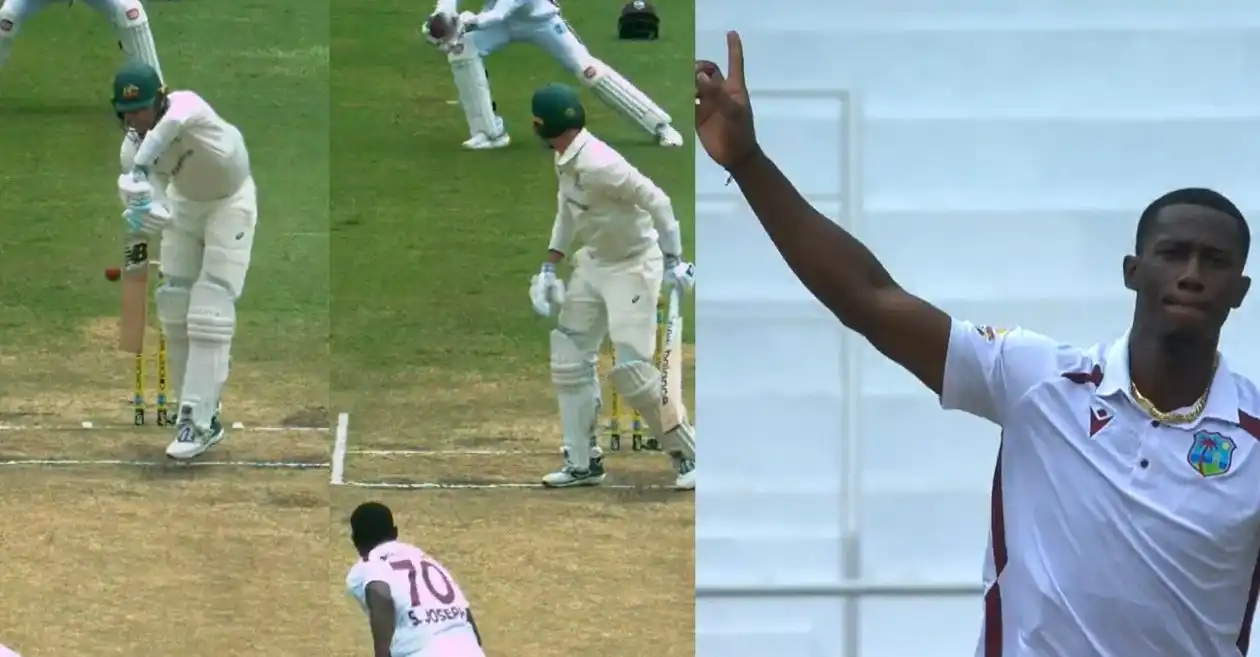 WI vs AUS [WATCH]: Shamar Joseph removes Pat Cummins with a beauty on Day 4 of Grenada Test