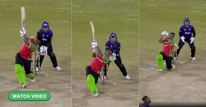 WATCH: Shimron Hetmyer smashes 5 sixes in an over in Global Super League 2025