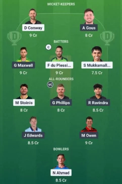 Tex Vs was the Dream11 team on July 2