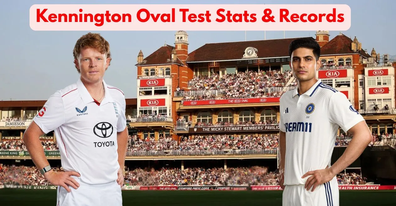 England vs India 2025: Test Stats and Records at The Oval, London