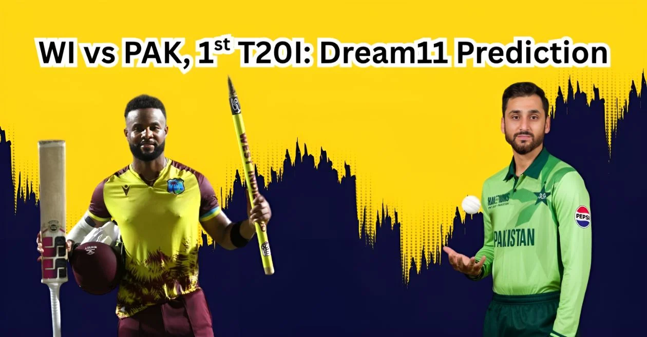 WI vs PAK 2025, 1st T20I: Match Prediction, Dream11 Team, Fantasy Tips and Pitch Report | West Indies vs Pakistan