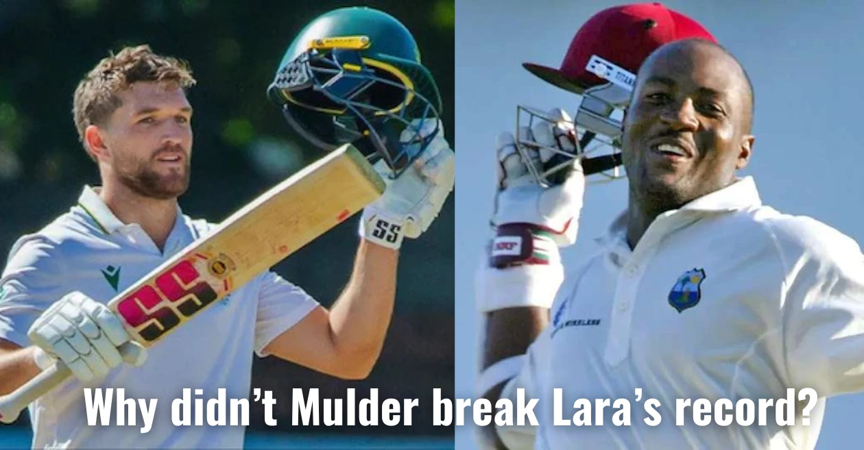 ZIM vs SA: Wiaan Mulder reveals why he didn’t break Brian Lara’s 400-run Test record