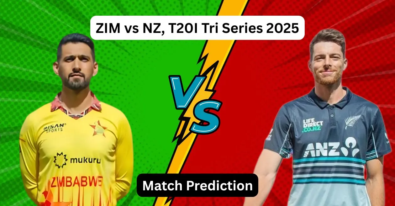 ZIM vs NZ, T20I Tri-Series 2025: Match Prediction, Dream11 Team, Fantasy Tips and Pitch Report | Zimbabwe vs New Zealand