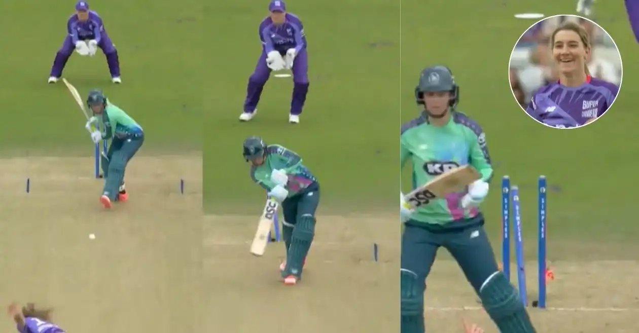 WATCH: Annabel Sutherland cleans up Marizanne Kapp with an absolute peach in The Hundred Women 2025