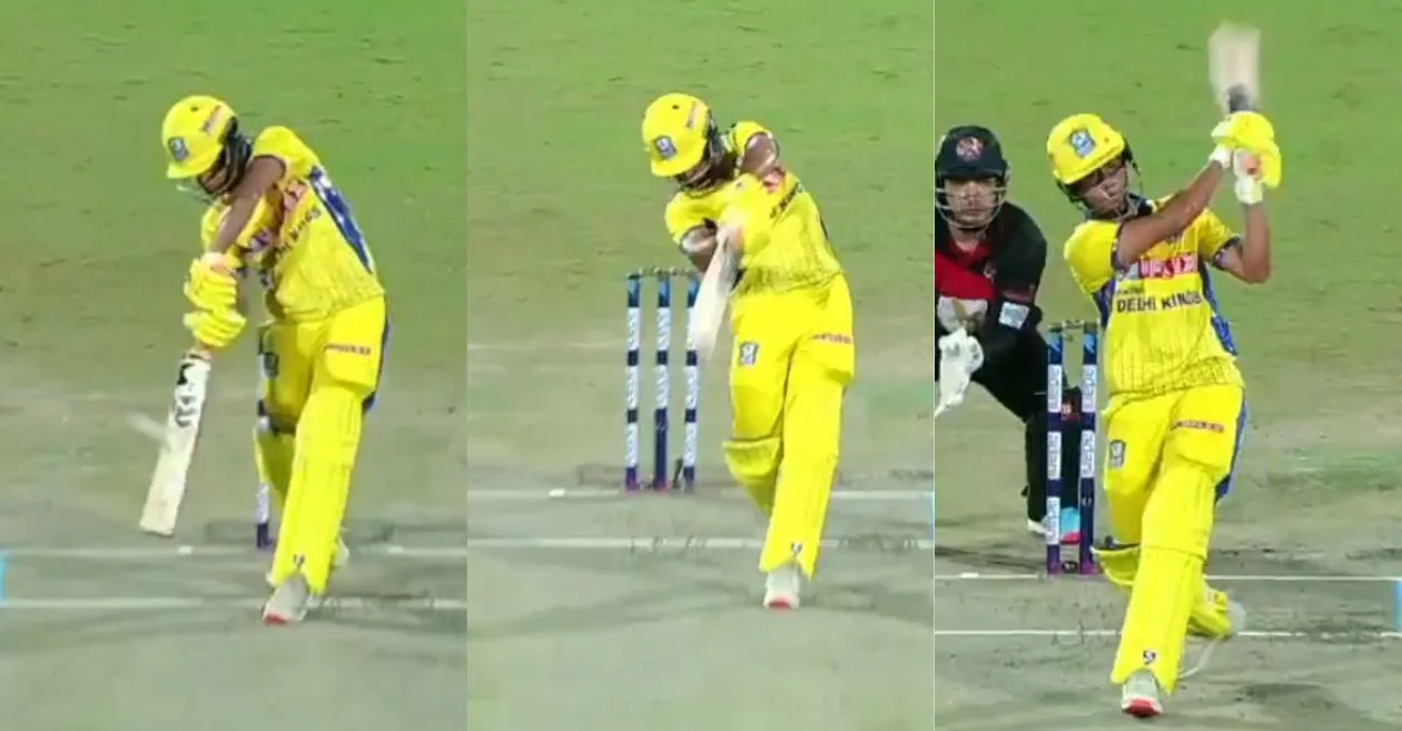 WATCH: Virender Sehwag’s son Aryavir Sehwag makes DPL 2025 debut in style with explosive knock