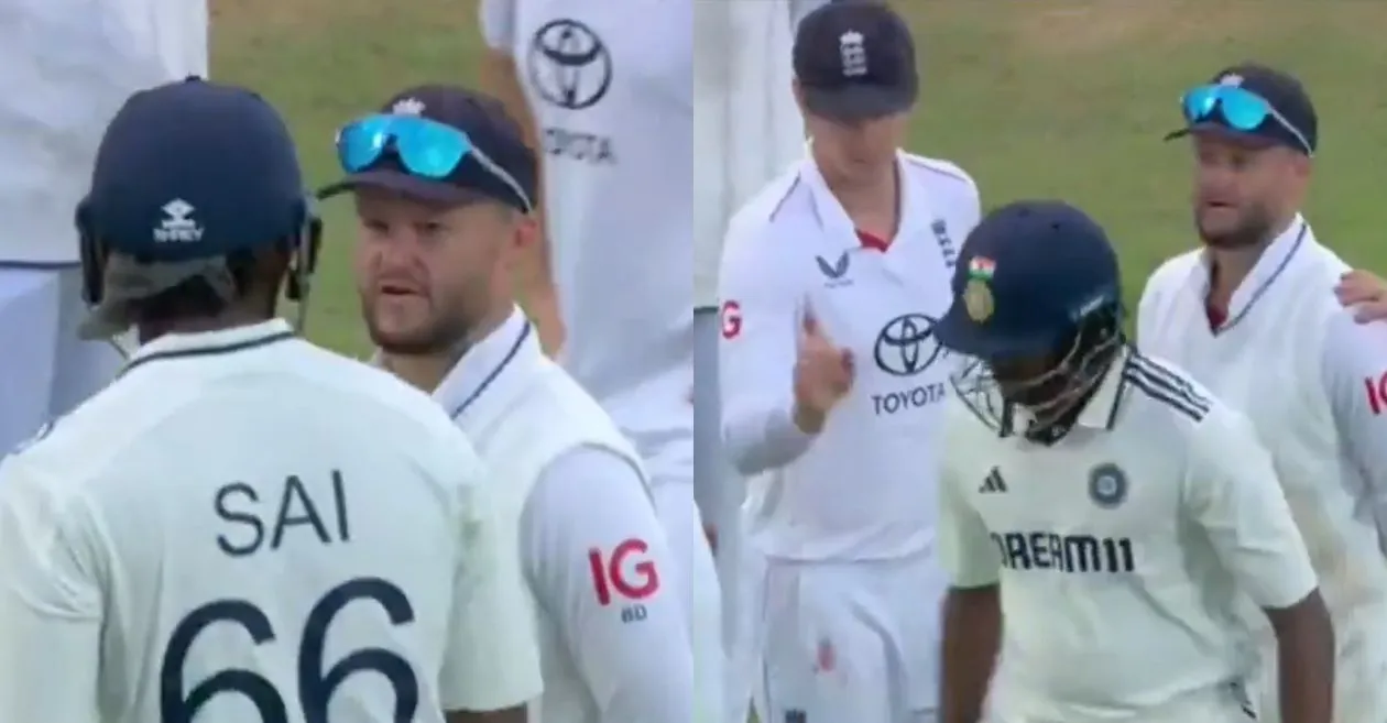 ENG vs IND [WATCH]: Ben Duckett’s send-off triggers fiery response from Sai Sudharsan in the Oval Test