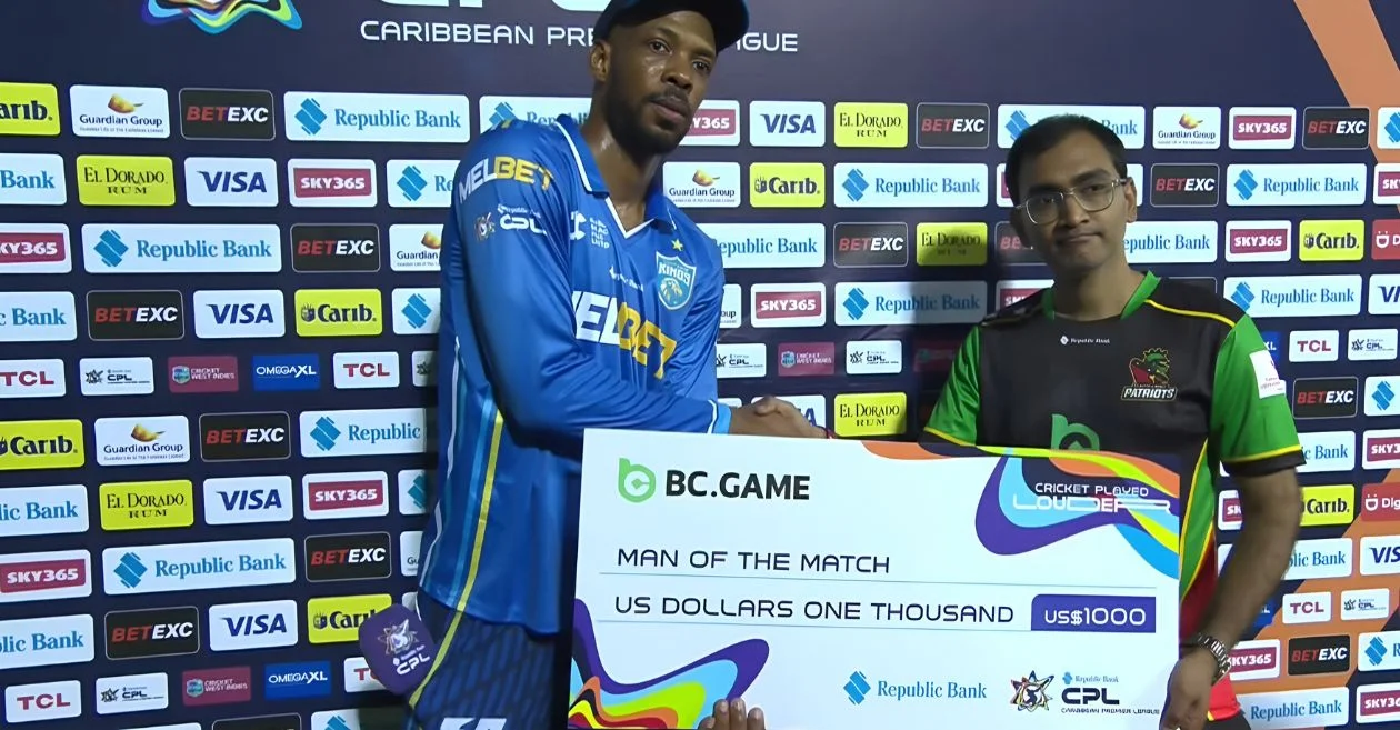 CPL 2025: Roston Chase’s all-round brilliance leads St Lucia Kings to nail-biting win over St Kitts and Nevis Patriots