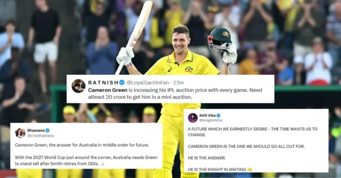 AUS vs SA: Fans go wild as Cameron Green shines with record-breaking maiden hundred in the 3rd ODI