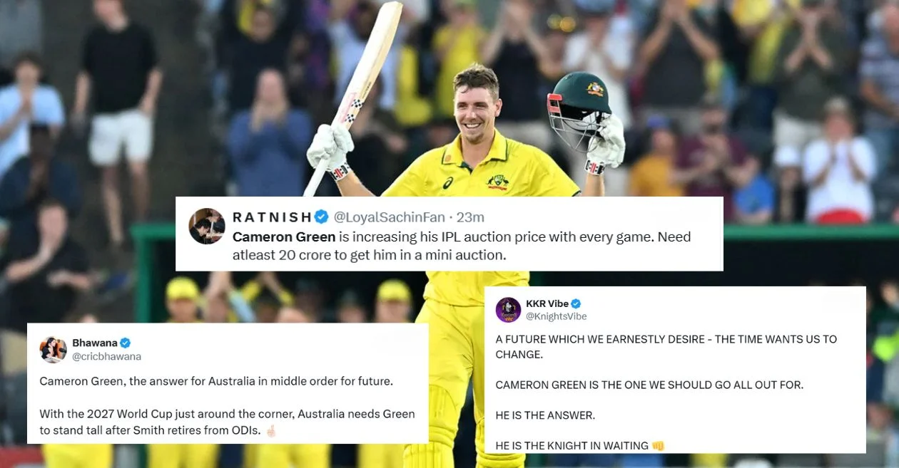 AUS vs SA: Fans go wild as Cameron Green shines with record-breaking maiden hundred in the 3rd ODI