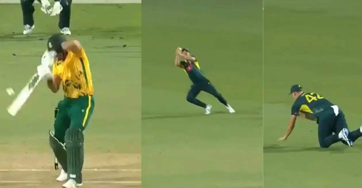 AUS vs SA [WATCH]: Cameron Green plucks a brilliant catch to dismiss Aiden Markram in 3rd T20I