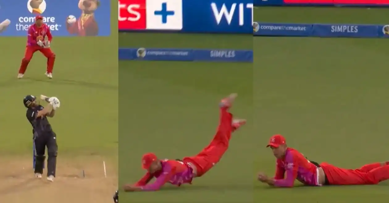 WATCH: Chris Green plucks a screamer to dismiss Phil Salt in The Hundred 2025