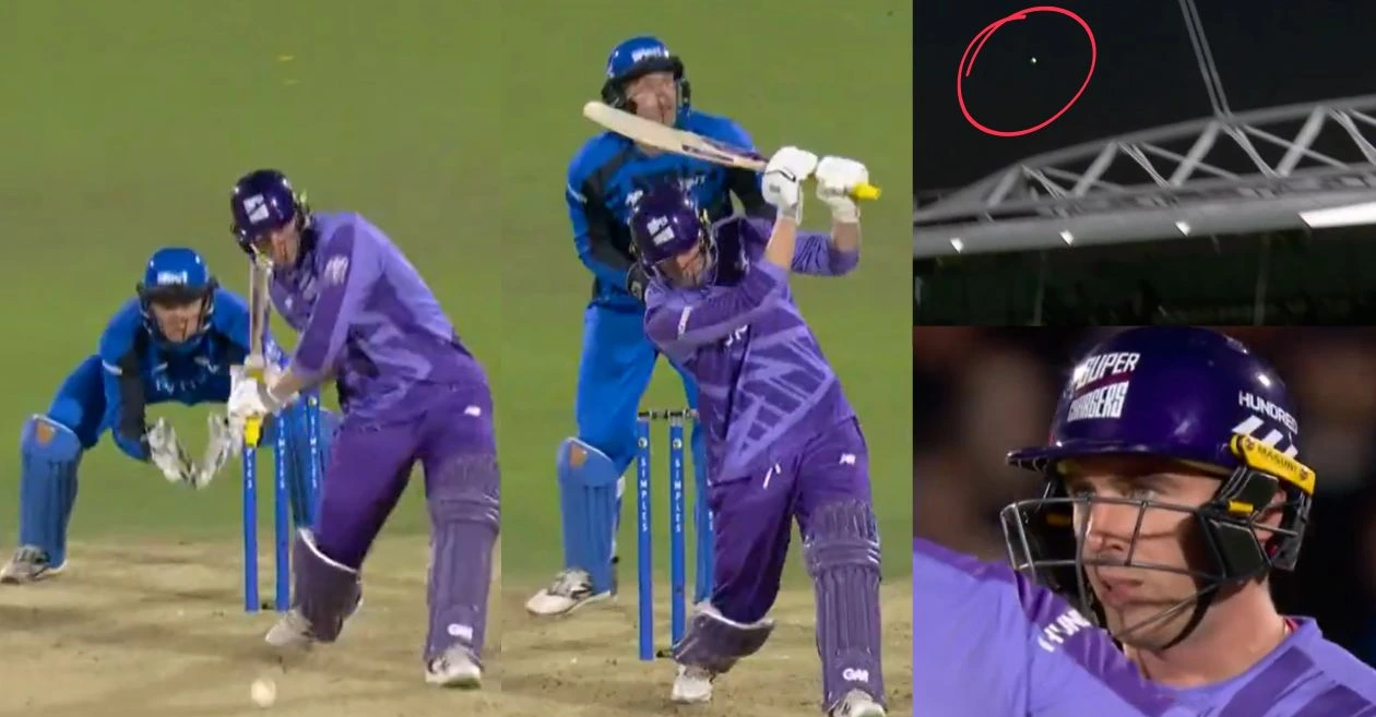 WATCH: Dan Lawrence hits an outrageous 98 meter no-look six off Liam Dawson in The Hundred 2025