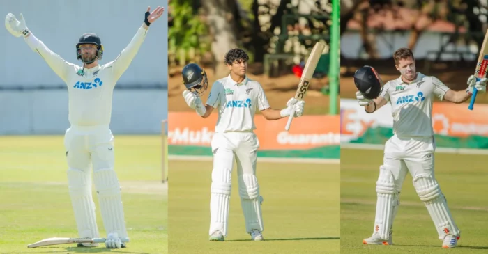 ZIM vs NZ 2025: Devon Conway, Henry Nicholls and Rachin Ravindra’s tons propel Black Caps past 600 in first innings