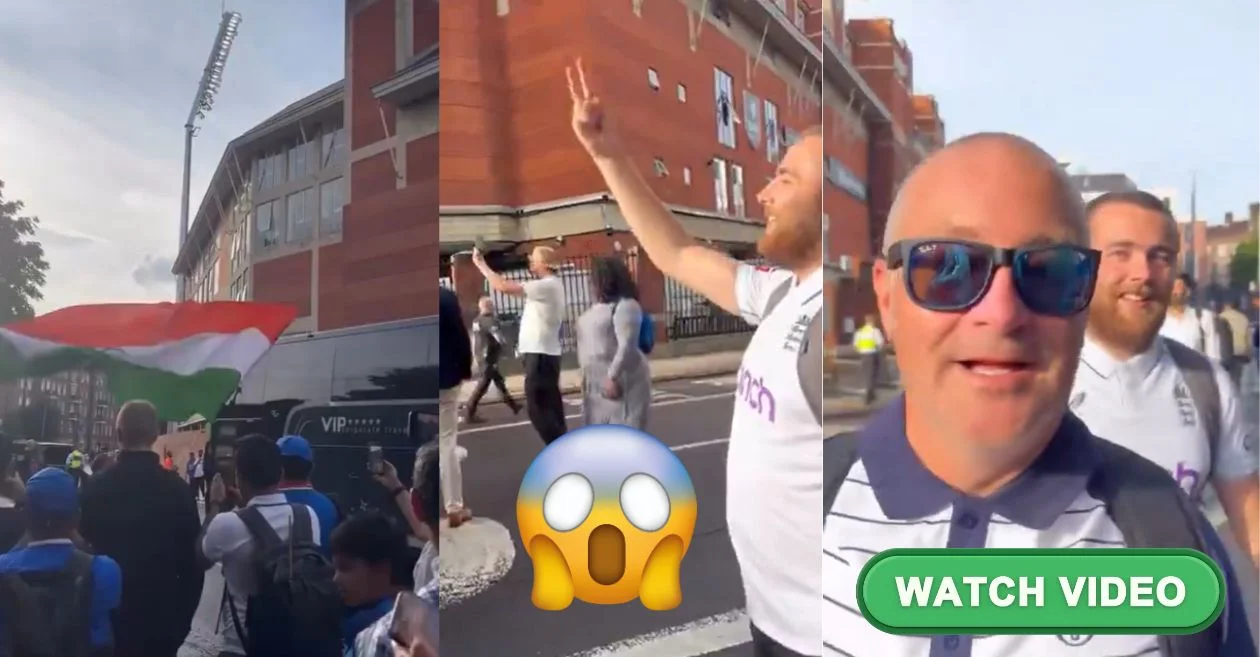 ENG vs IND [WATCH]: Indian fan takes a stand after England supporter swears at Team India outside The Oval