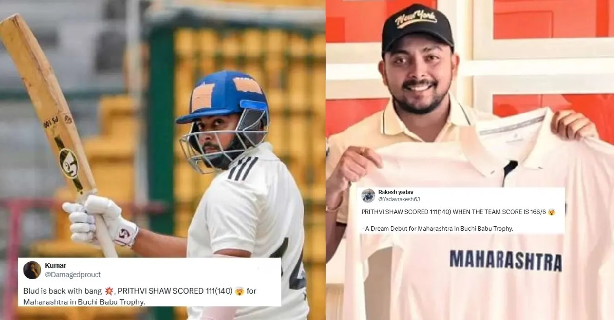 Buchi Babu Tournament 2025: Fans erupt as Prithvi Shaw marks his Maharashtra debut with a blazing ton in comeback knock