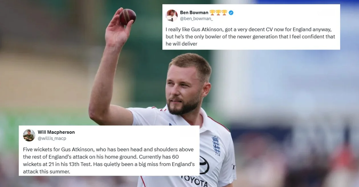 ENG Vs IND: Fans erupt after England’s Gus Atkinson runs riot as India falters on Day 2 at The Oval